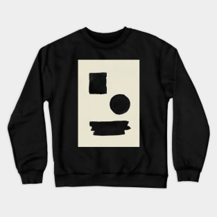 Black Bold Shapes Crewneck Sweatshirt